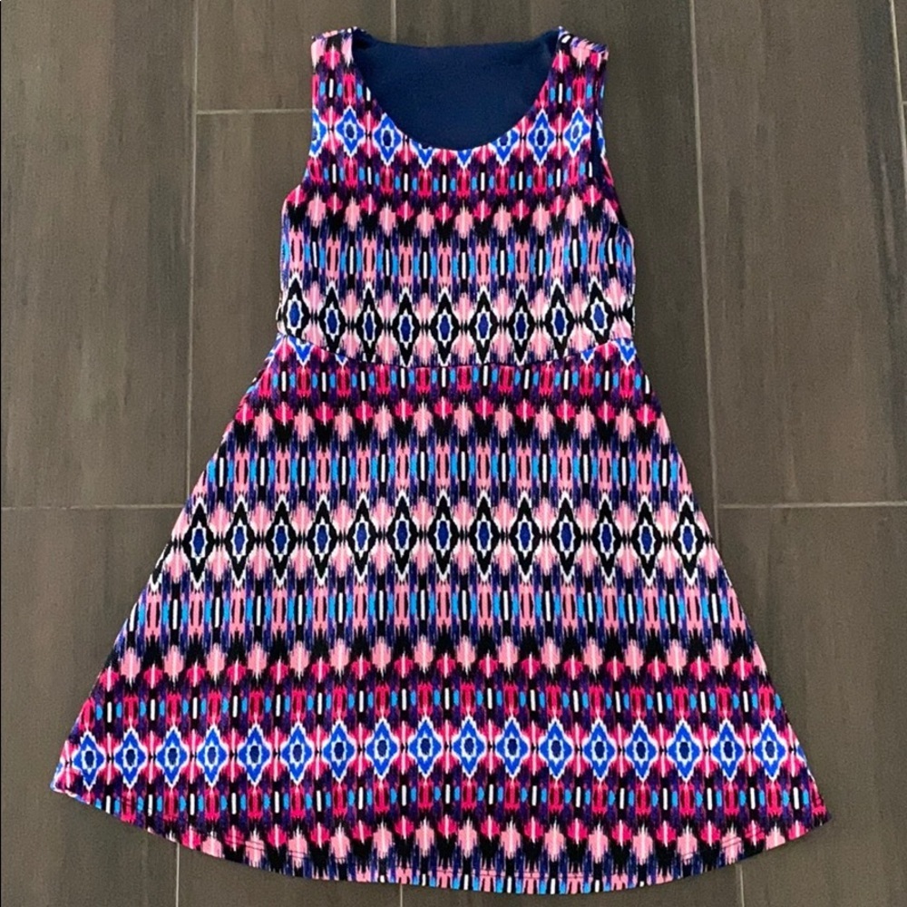 Dori Creations Patterned Dress with Lining
